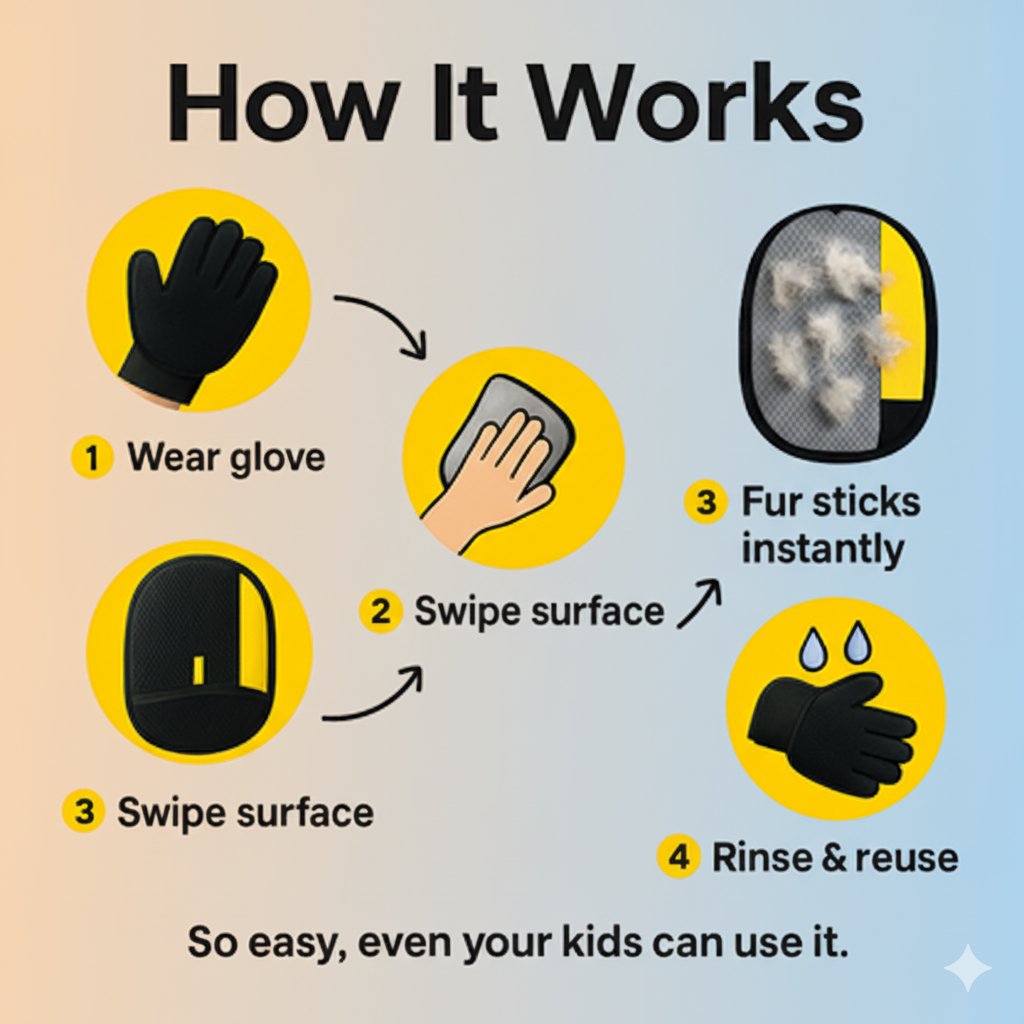 TheFurryPal™ Premium Pet Hair Removal Glove